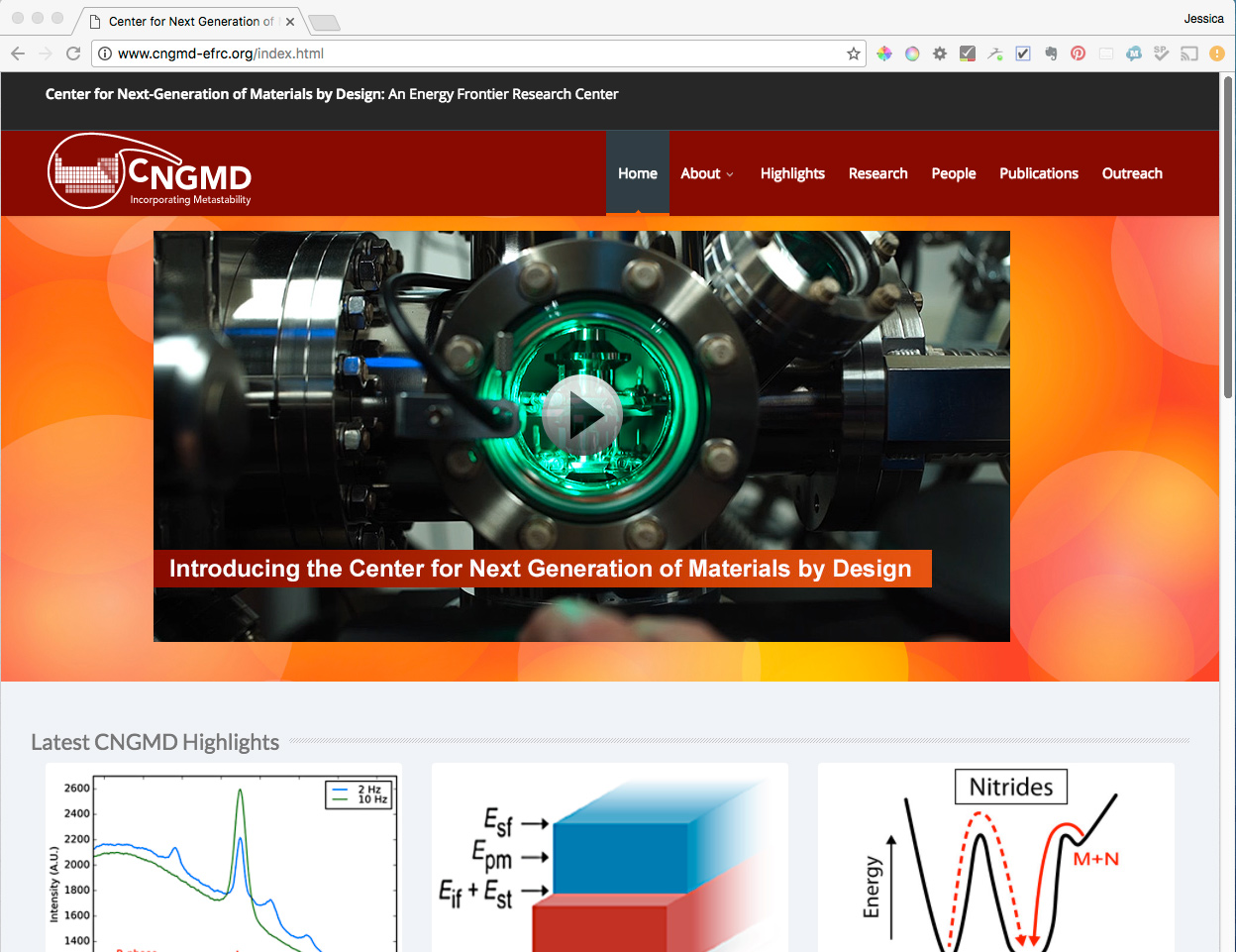 Screenshot of a website in a browser.